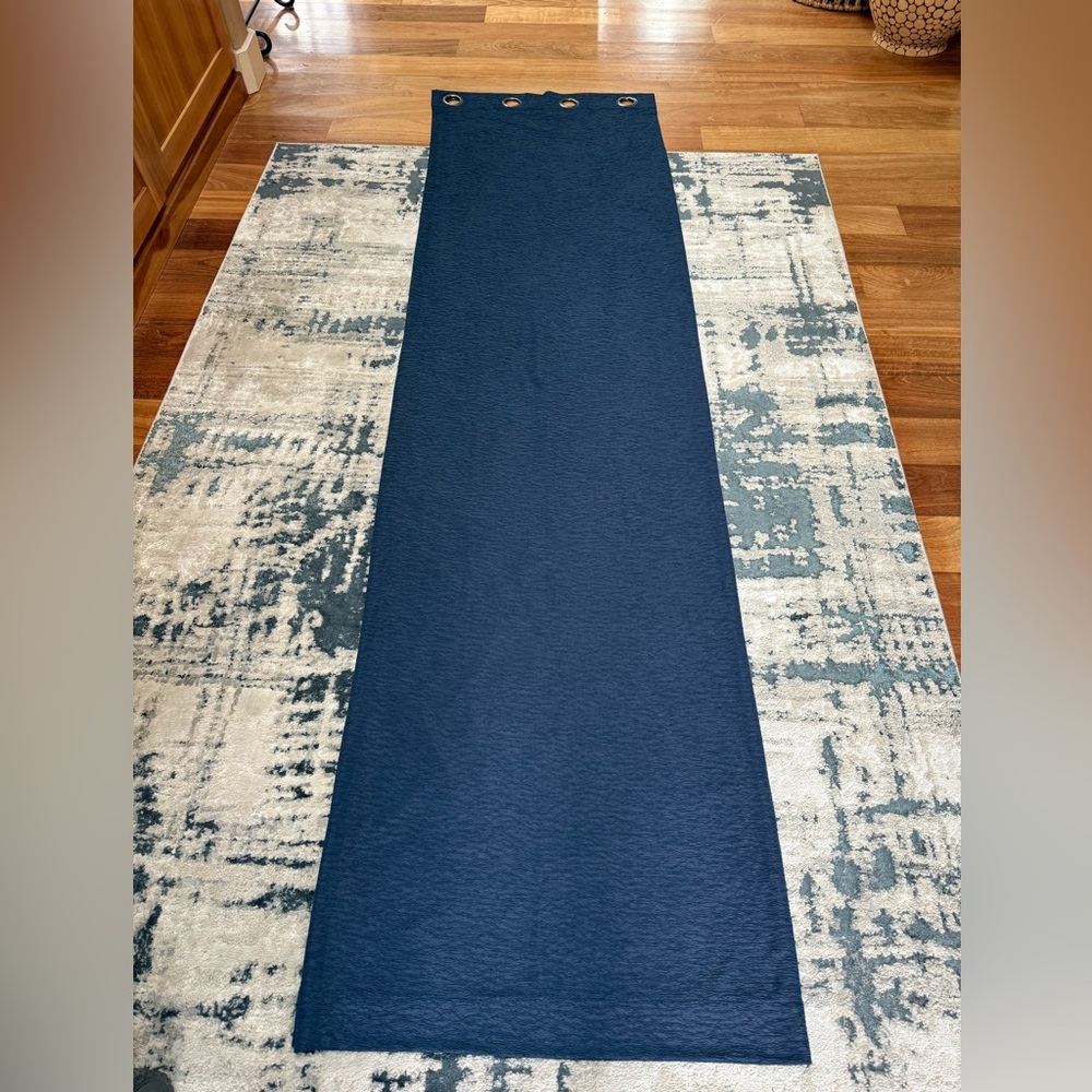 KENNETH COLE REACTION, GROMMET, NAVY BLUE CURTAINS (2 PANEL) 52X96